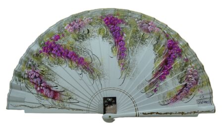 Abanico de flores de glicina