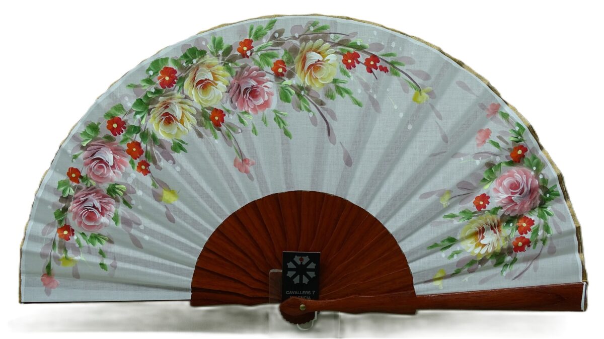 Abanico de colores blanco