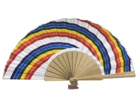 Abanico moderno arcoiris