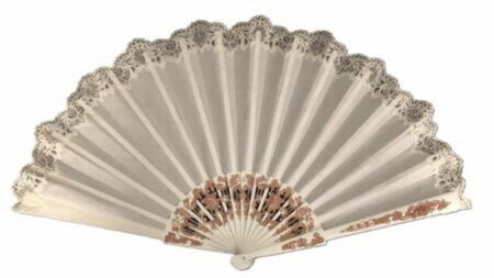 Eventail en dentelle d'Aube